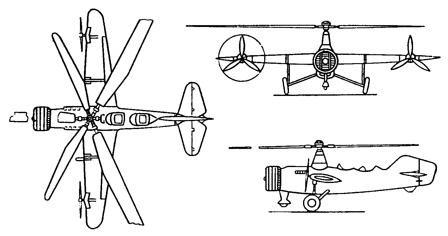 Схема вертолета 11-ЭА