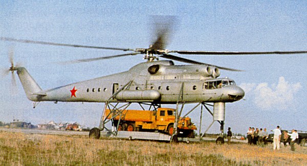 Mil Mi-10 helicopter - development history, photos, technical data
