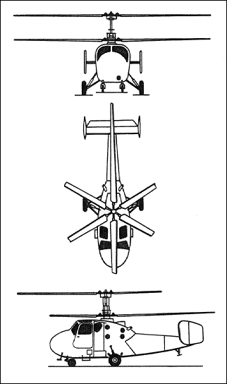 Схема вертолета Ка-18