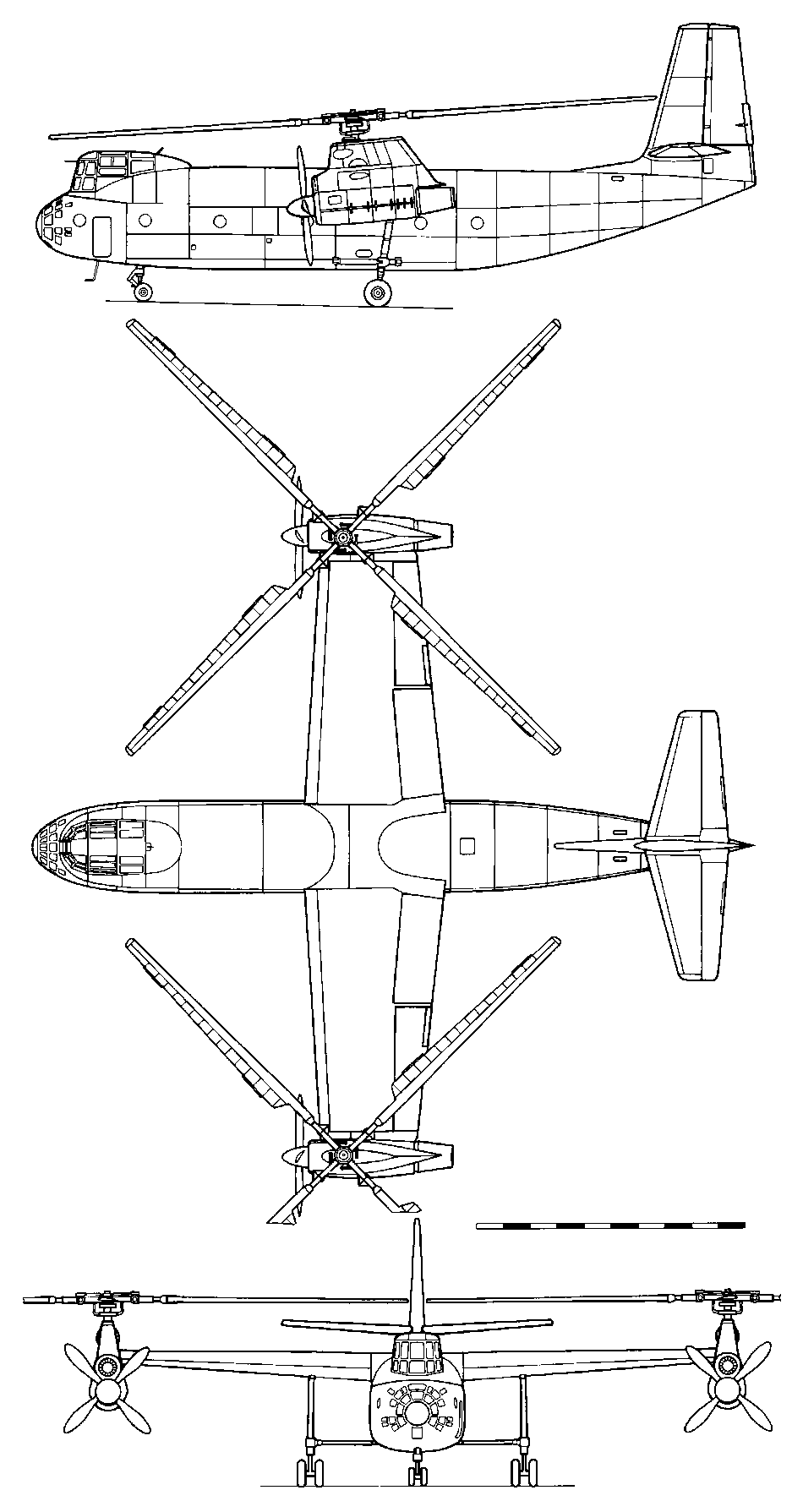 Схема вертолета Ка-22