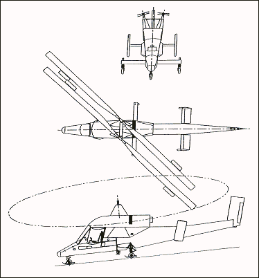Схема вертолета Kaman K-MAX