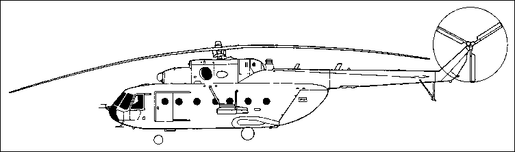 Схема доработанного вертолета Ми-18, увеличить рисунок