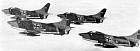 A formation of Luftwaffe G.91R-3's in flight. Nearly 350 examples of the Fiat fighter have been placed in Luftwaffe service, making Germany the only serious supporter of the NATO G.91 programme