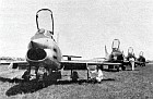 G.91's of the 103 Gruppo, 5 Aerobrigata, Italian Air Force during tactical field exercises at Friuli, Udine, Italy in early July 1959