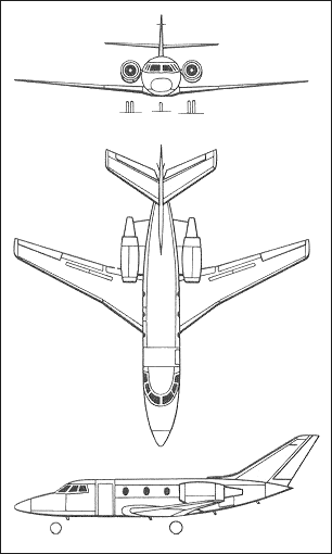 Dassault Mystere-Falcon 10/100