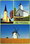 Estonia. Lüganuse kirik. Pühajõe kirik. Kukruse windmill