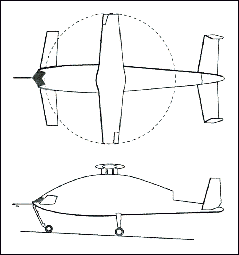 General arrangement of the Boeing Х-Б0А Dragonfly demonstrator