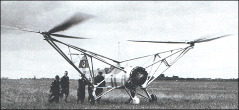 The first Fa 61 being prepared for flight.