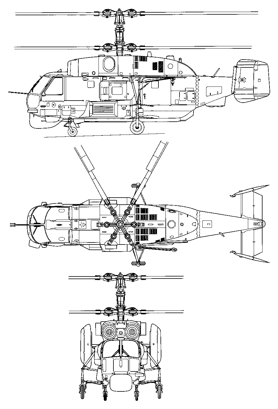 Схема вертолета Ка-27ПС, увеличить рисунок