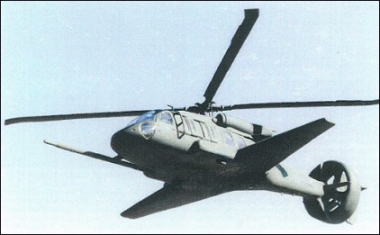 Model of Piasecki H-60/VTDP compound helicopter