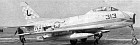 Deck view of a VF-73 FJ-3M, 141435, aboard U.S.S. Randolph on 22nd March 1957, during carrier Qualification Trials