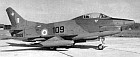 The G-91 R-4 was to have been delivered to the Royal Hellenic Air Force in quantity; this machine was in fact the only one to be collected, in September 1961, the remaining batch being passed on to the Luftwaffe instead. Note the gun armament of the R.1 combined with the underwing stores capacity of the R-3. NATO emblem on fin