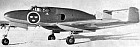 The first jet fighter designed, built and operated in Sweden; note the white-painted rear fuselage of the J.21R prototype during initial flights. The maiden flight was made by Ake Sunden on 10th March 1947.